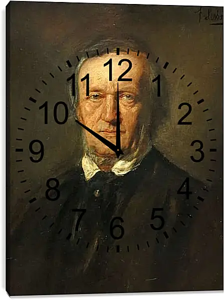Часы картина - Портрет Рихарда Вагнера. Пьер Огюст Ренуар