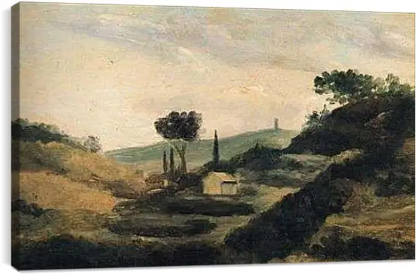 Постер на подрамнике - A la Tour de Cesar. Поль Сезанн