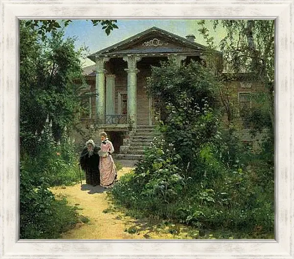 Картина в раме - Бабушкин сад. Поленов Василий