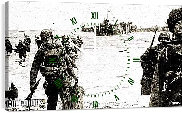 Часы картина - Call Of Duty 2