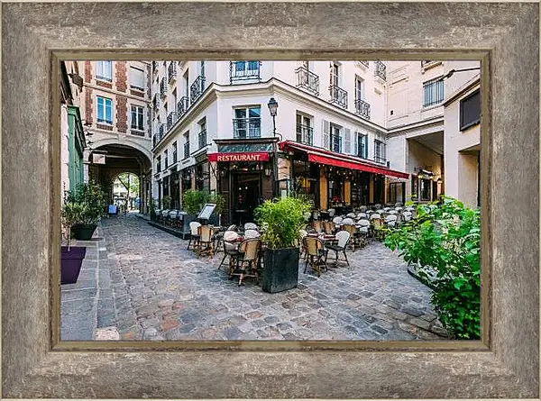 Картина в раме - Кафе Париж