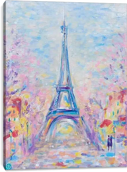Постер на подрамнике - Париж