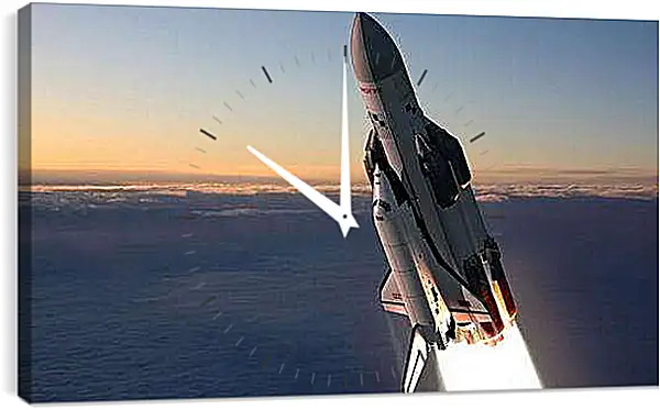 Часы картина - Космос