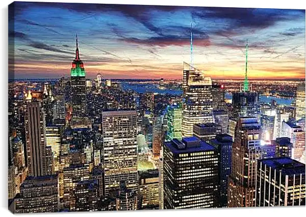 Постер на подрамнике - Красивый вечер