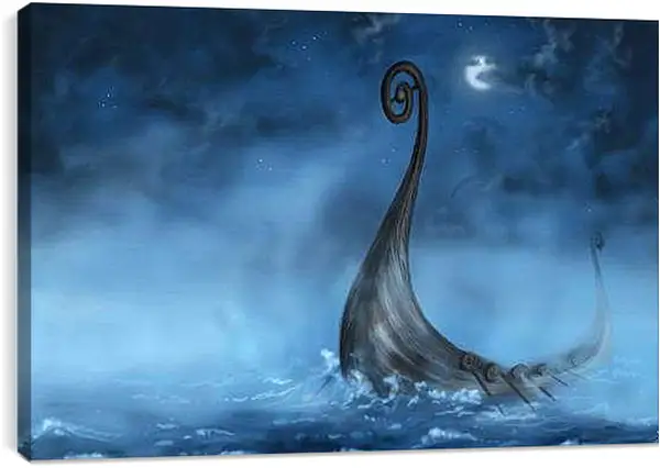 Постер на подрамнике - Драккар