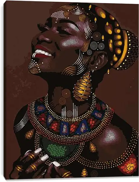 Постер на подрамнике - Африканка