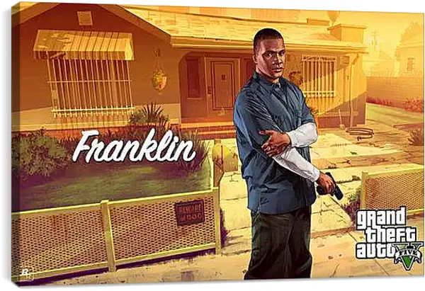 Постер на подрамнике - Grand Theft Auto V