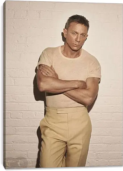 Постер на подрамнике - Дэниел Крейг. Daniel Craig