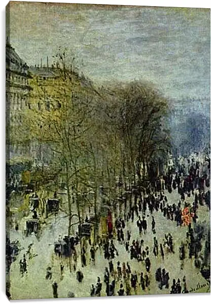 Постер на подрамнике - Boulevard des Capucines. Клод Моне