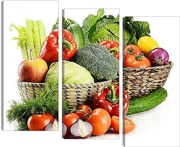 Модульная картина - Набор овощей. Овощное изобилие.