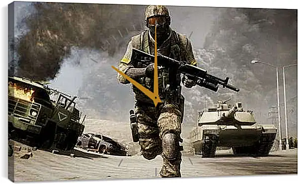 Часы картина - Battlefield: Bad Company 2