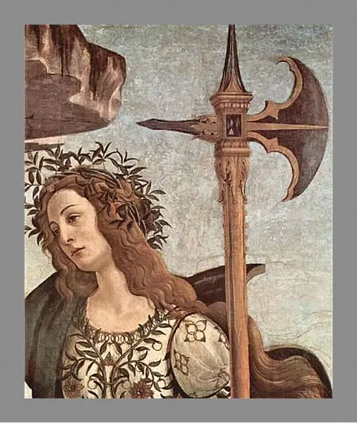 Картина в раме - Minerva and the Centaur (detail) Сандро Боттичелли
