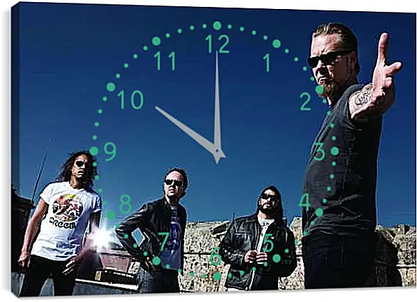 Часы картина - Металлика. Metallica