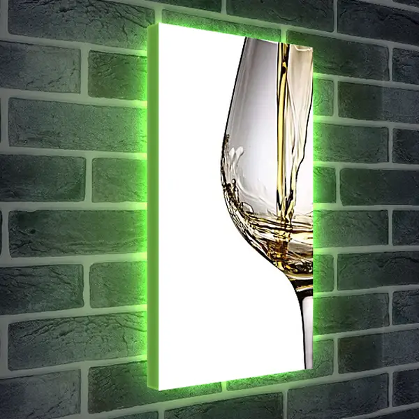 Лайтбокс световая панель - Бокал бренди. Вкус Жизни.