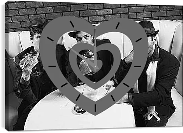 Часы картина - Ганстеры в баре
