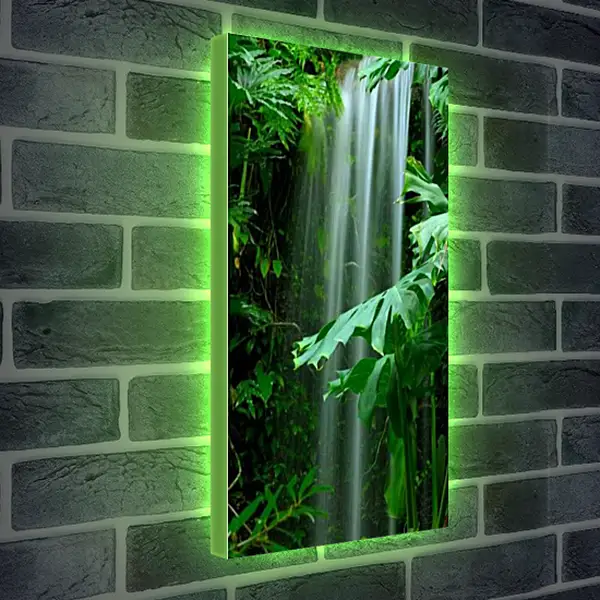 Лайтбокс световая панель - Миниатюрный водопад