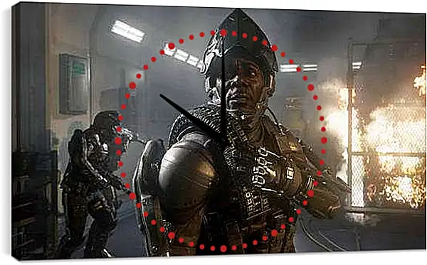 Часы картина - Call Of Duty: Advanced Warfare