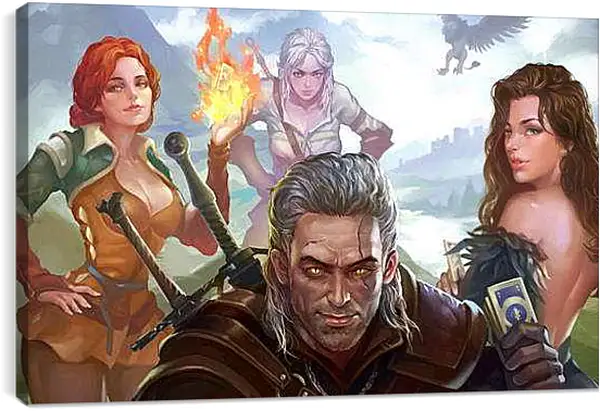 Постер на подрамнике - The Witcher 3: Wild Hunt