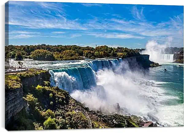 Постер на подрамнике - Ниагарский водопад