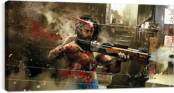 Постер на подрамнике - Cyberpunk 2077