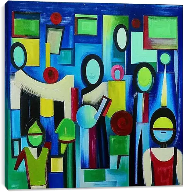 Постер на подрамнике - Прогулка вечером