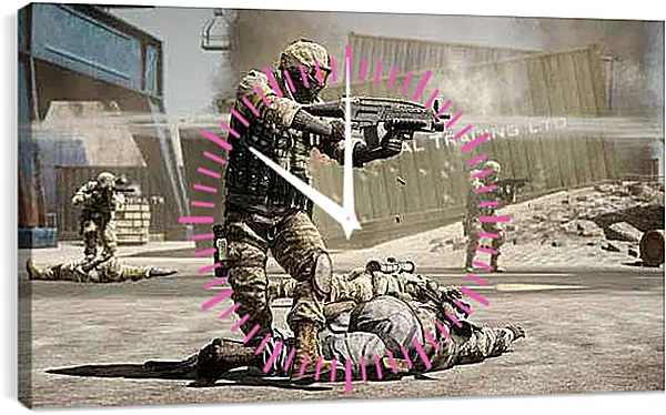 Часы картина - Battlefield: Bad Company 2