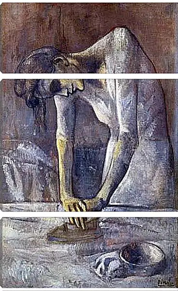 Модульная картина - Женщина за глажкой. Пабло Пикассо