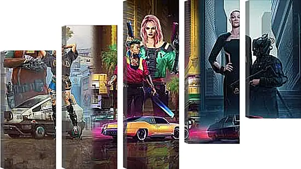 Модульная картина - Cyberpunk 2077