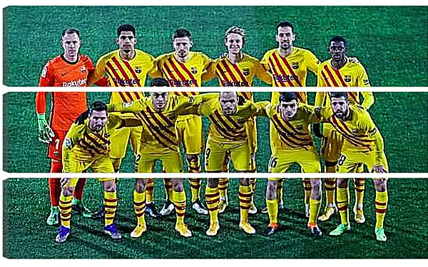 Модульная картина - Фото перед матчем ФК Барселона. FC Barcelona