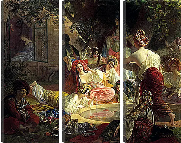 Модульная картина - Бахчисарайский фонтан. Брюллов Карл Павлович