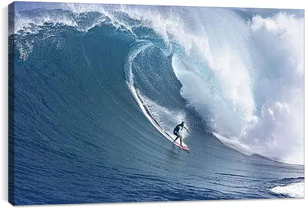 Постер на подрамнике - Рисковый сёрфингист