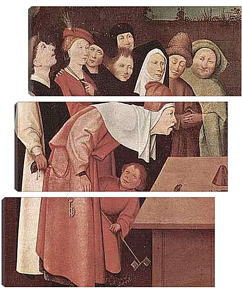 Модульная картина - Der Zauberkunstler. Иероним Босх