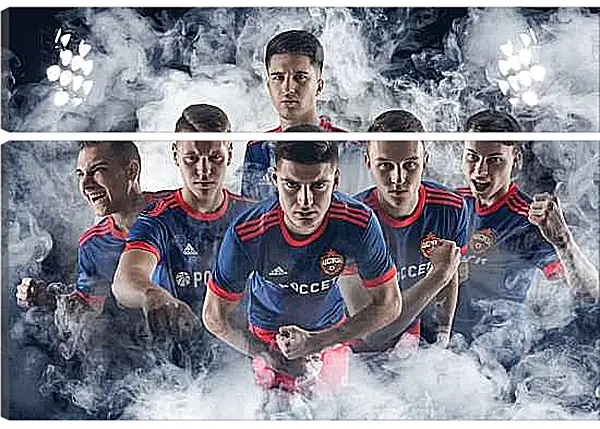 Модульная картина - Молодёжка. ФК ЦСКА Москва. FC CSKA Moscow