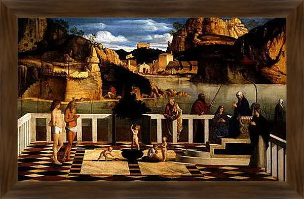 Картина в раме - Sacred Allegory. Джованни Беллини