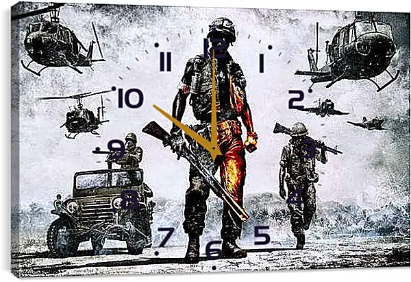 Часы картина - Battlefield: Bad Company 2