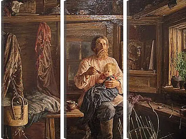 Модульная картина - Слепой хозяин.. Максимов Василий Максимович