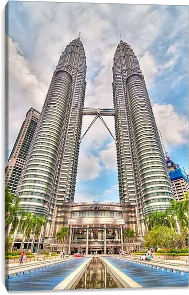 Постер на подрамнике - Башни Петронас 1. Малайзия