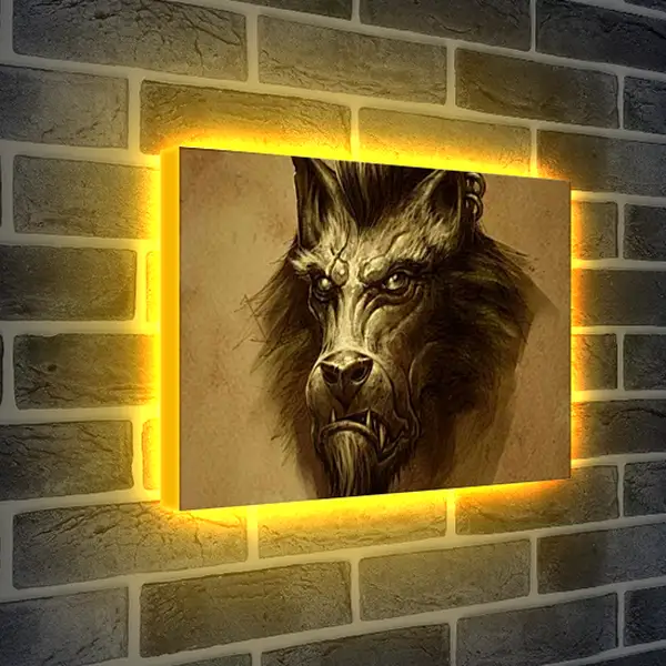 Лайтбокс световая панель - World Of Warcraft