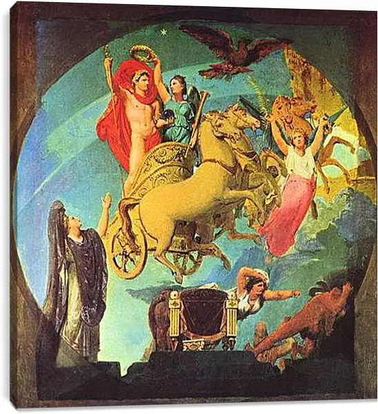 Постер на подрамнике - Napoleon. Жан Огюст Доминик Энгр