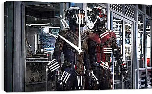 Часы картина - Человек Муравей и Оса