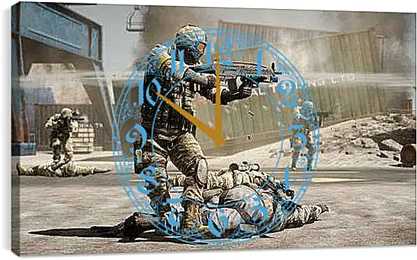 Часы картина - Battlefield: Bad Company 2