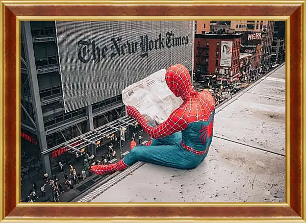 Картина в раме - Человек паук