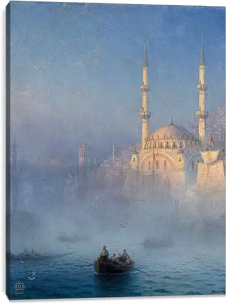 Постер на подрамнике - Константинопольский порт. Иван Айвазовский