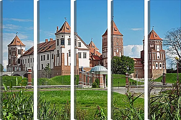 Модульная картина - Мирский замок 1. Республика Беларусь