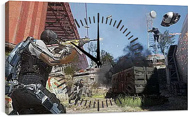 Часы картина - Call Of Duty: Advanced Warfare