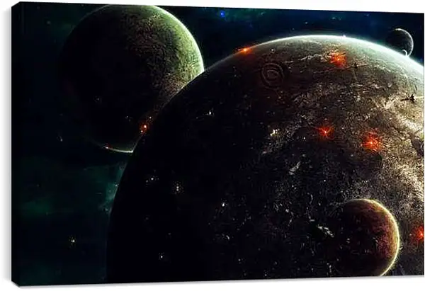 Постер на подрамнике - Космос