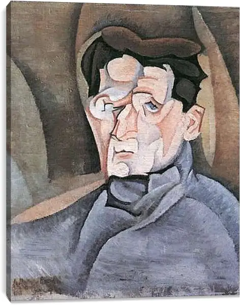 Постер на подрамнике - Portrait Maurice Raynal. Хуан Грис