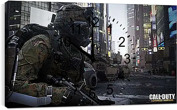 Часы картина - Call Of Duty: Advanced Warfare