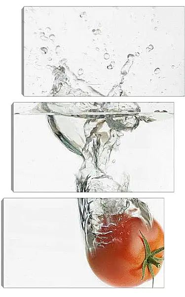 Модульная картина - Помидор. Свежесть момента.