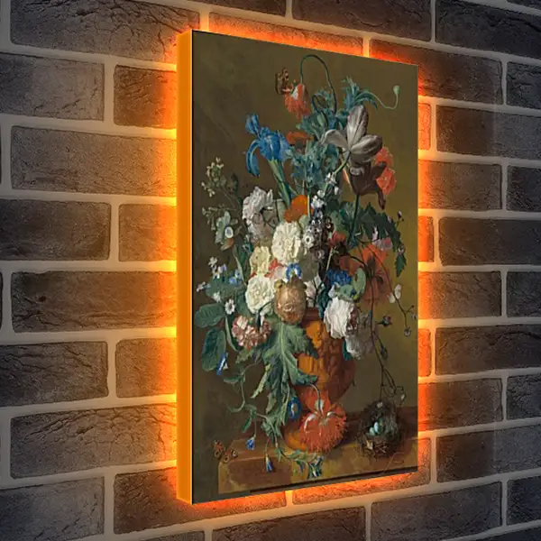 Лайтбокс световая панель - Цветы в вазе. Ян ван Хёйсум